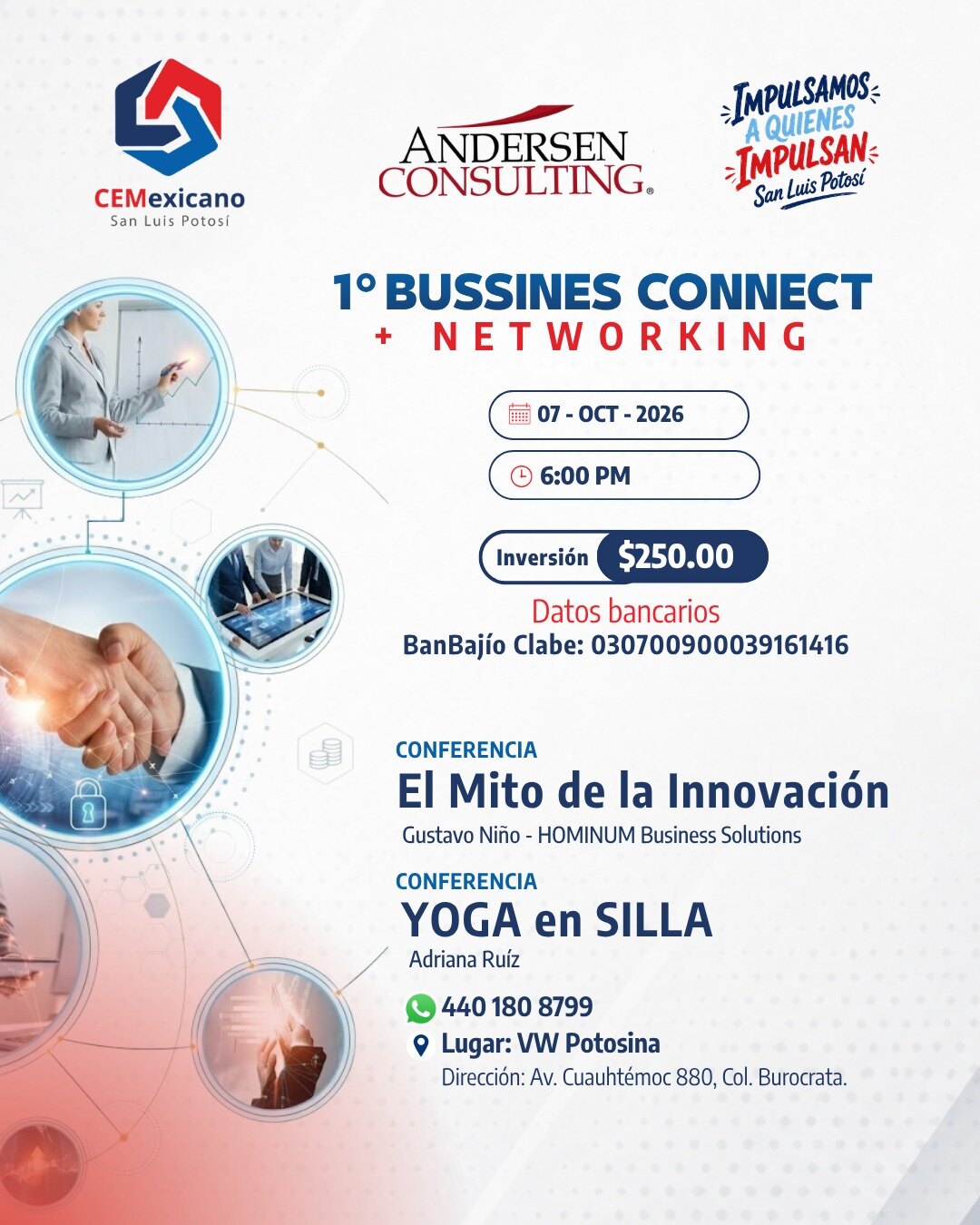 Cartel de Business Connect + Networking